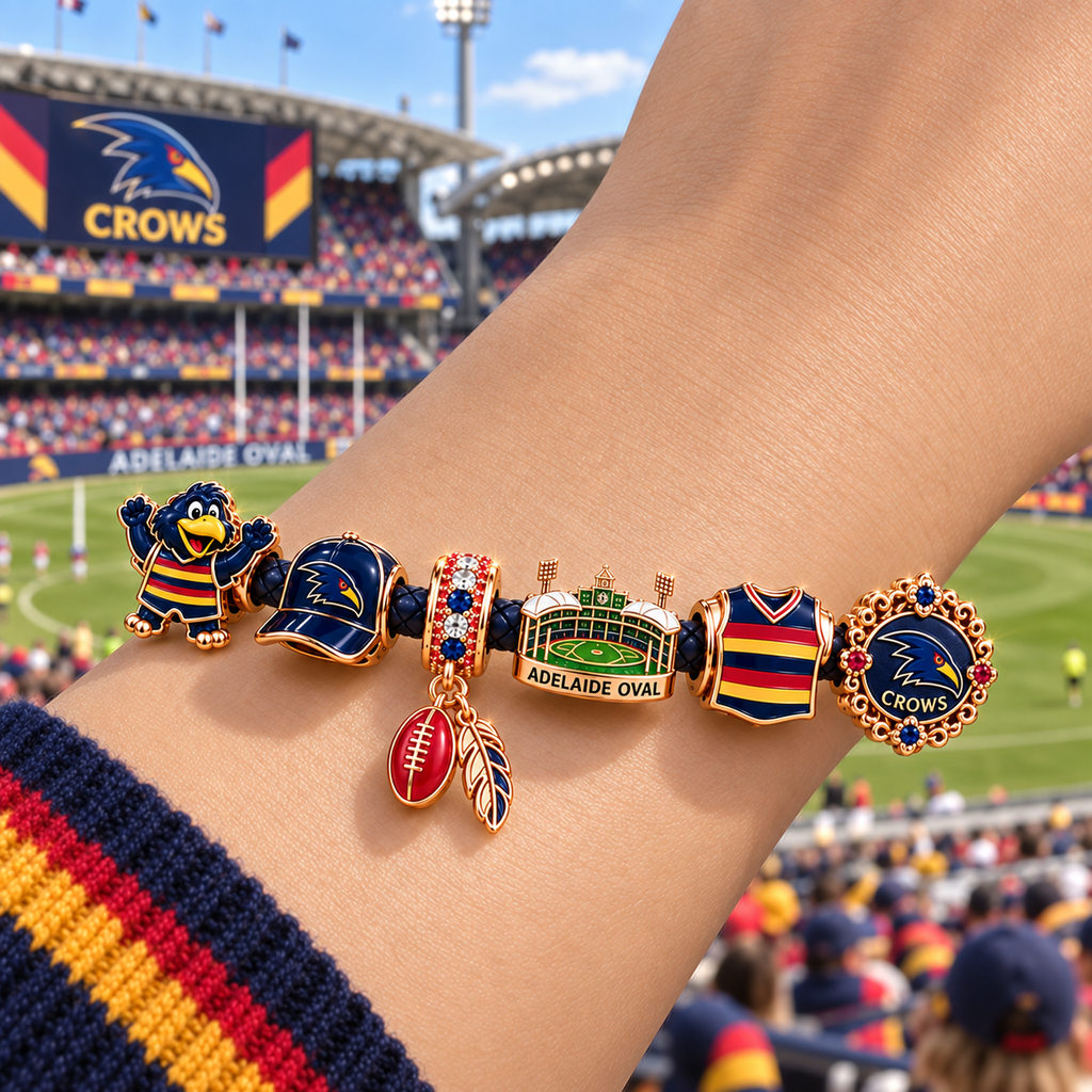 ADLC Braided Leather Charm Bracelet Set NHVH